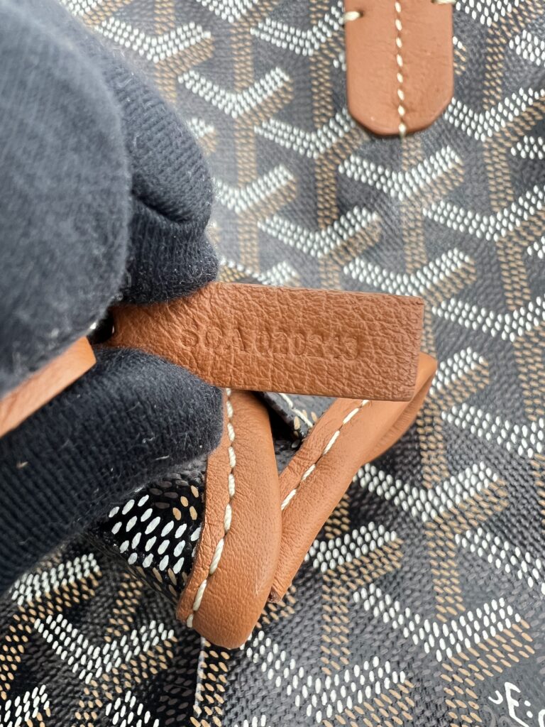 Goyard Mini Anjou Goyardine Noir Tan