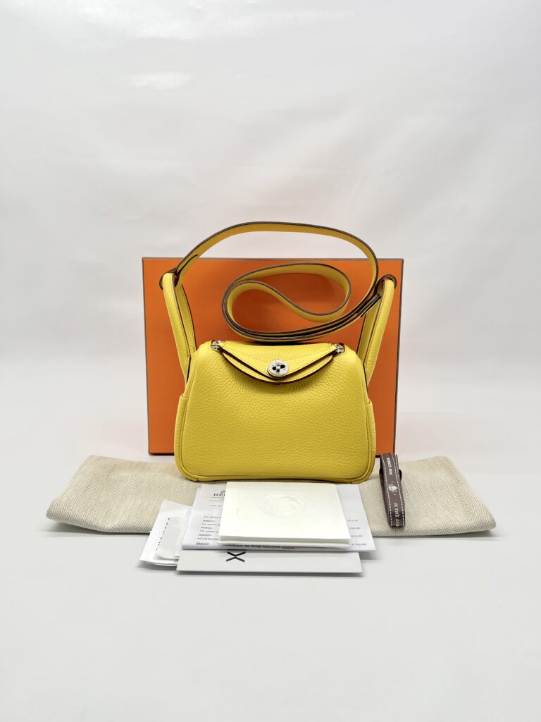 Hermes Mini Lindy Clemence Sun PHW