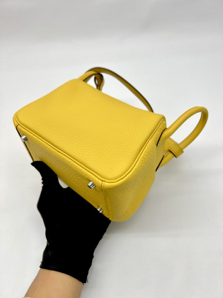 Hermes Mini Lindy Clemence Sun PHW