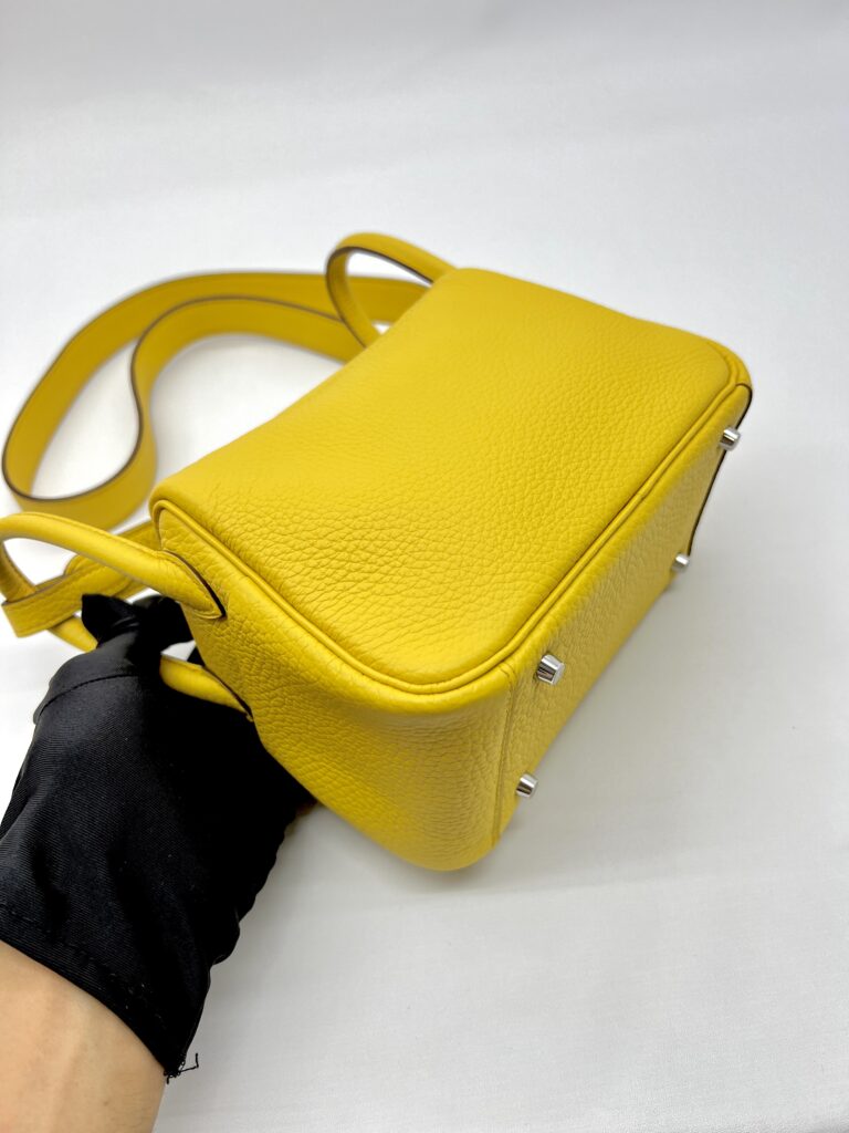 Hermes Mini Lindy Clemence Sun PHW