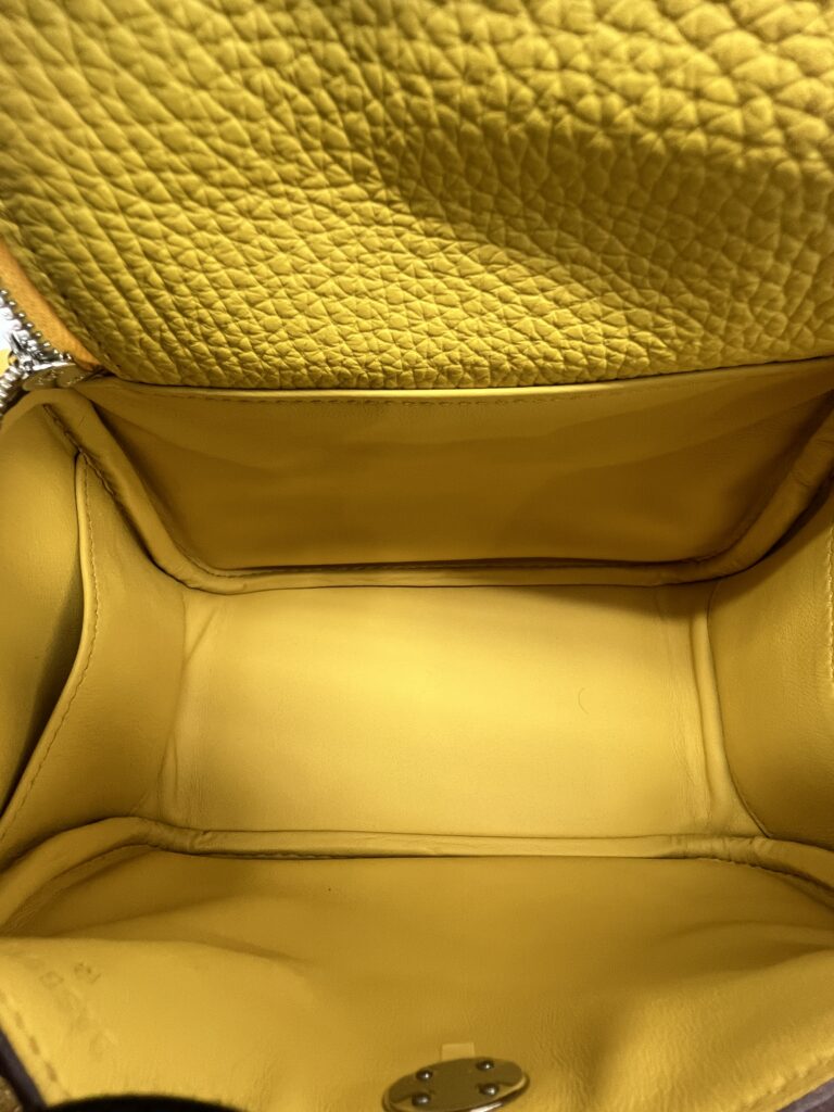 Hermes Mini Lindy Clemence Sun PHW