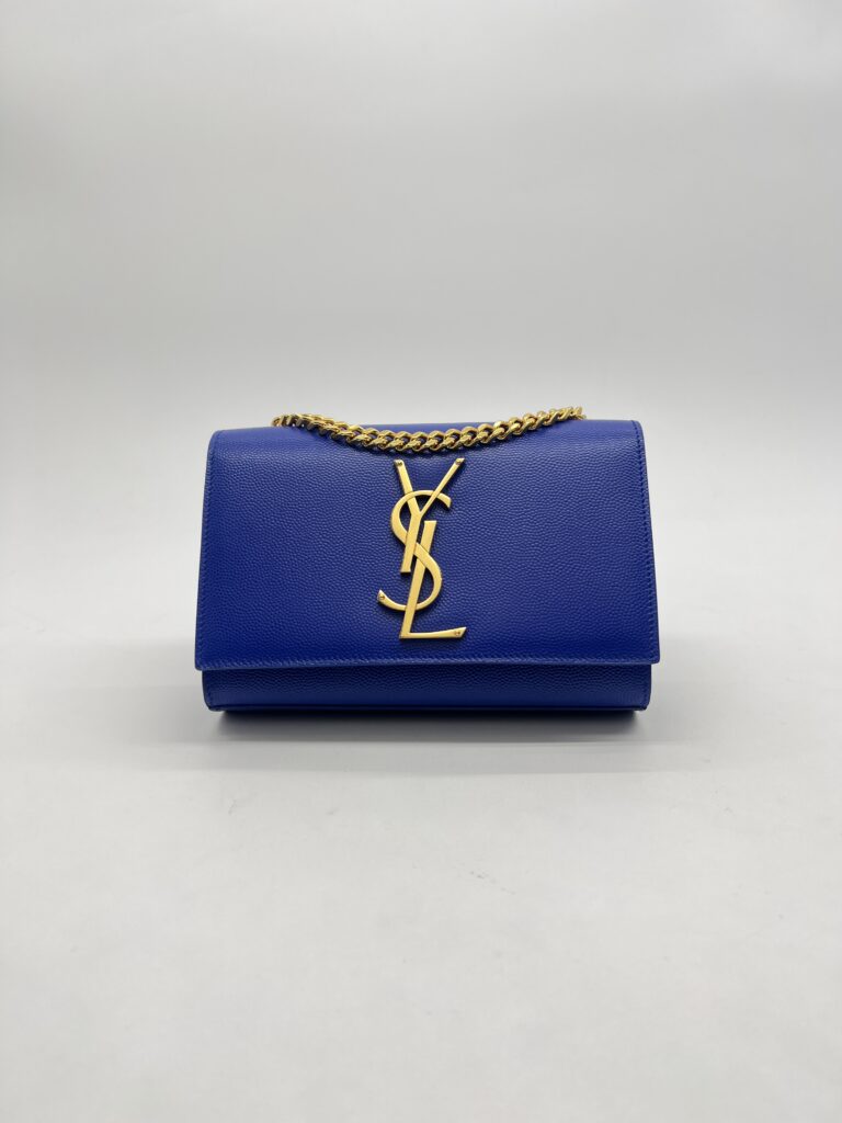 Saint Laurent Kate Small Blue GHW