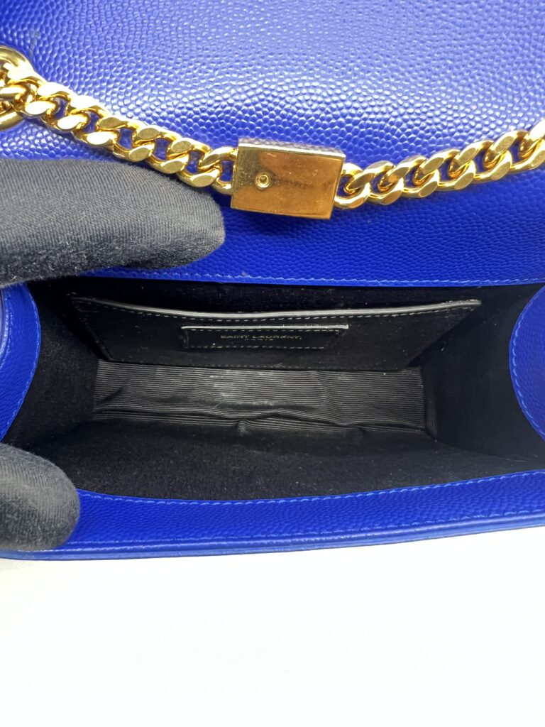 Saint Laurent Kate Small Blue GHW
