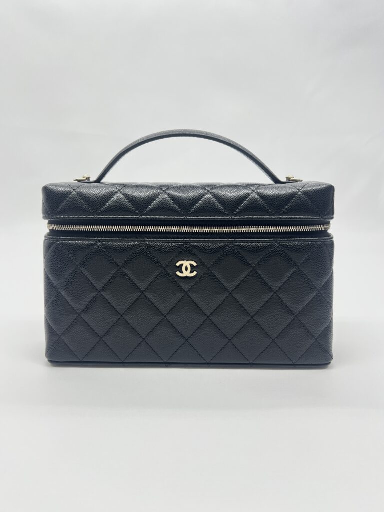 Chanel Vanity Top Handle Caviar Black LGHW