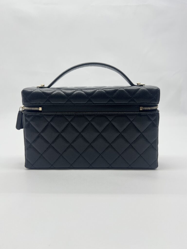 Chanel Vanity Top Handle Caviar Black LGHW