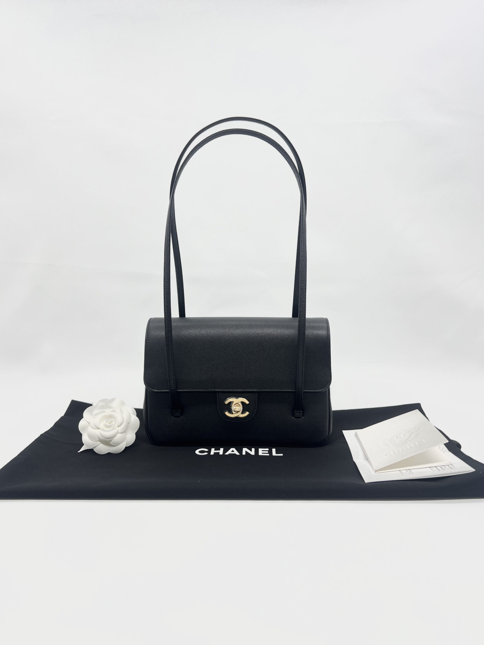 Chanel C25 Small Caviar Black GHW