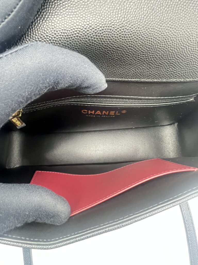 Chanel C26 Small Preppy Long Caviar Black GHW