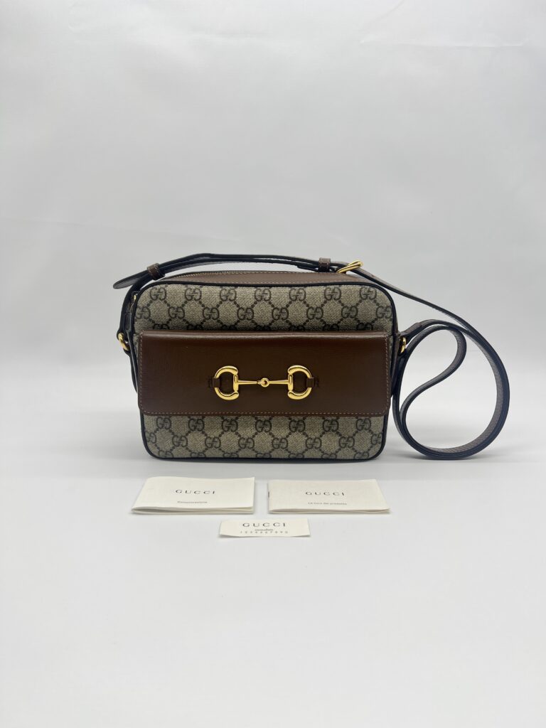 Gucci Horsebit Camera GG Supreme Brown GHW