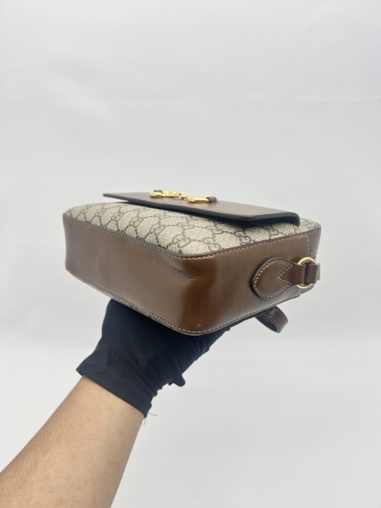 Gucci Horsebit Camera GG Supreme Brown GHW