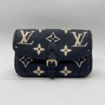 Louis Vuitton Diane PM Monogram Empreinte Navy Creme GHW