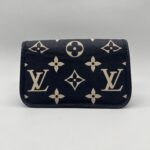 Louis Vuitton Diane PM Monogram Empreinte Navy Creme GHW
