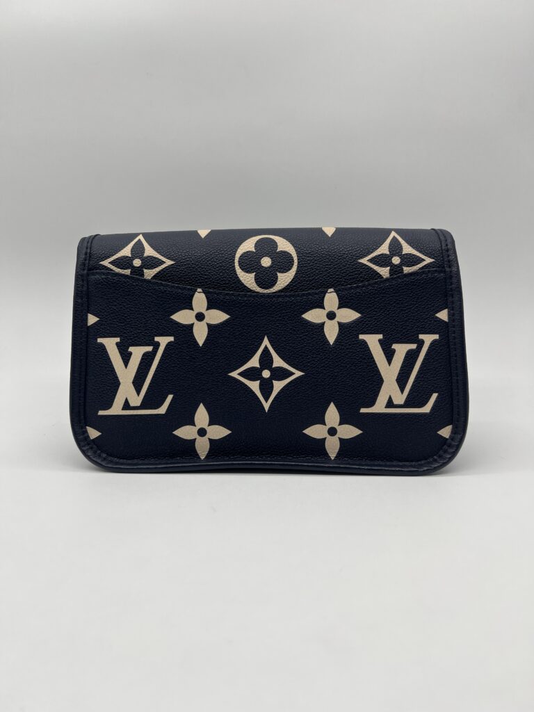 Louis Vuitton Diane PM Monogram Empreinte Navy Creme GHW