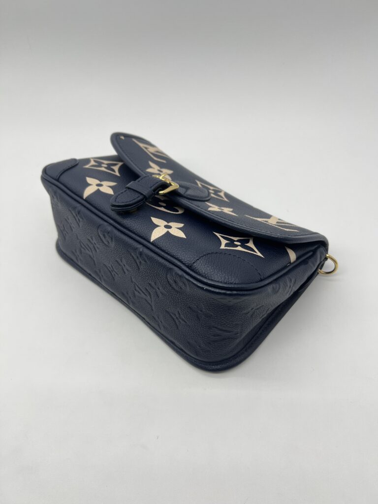 Louis Vuitton Diane PM Monogram Empreinte Navy Creme GHW