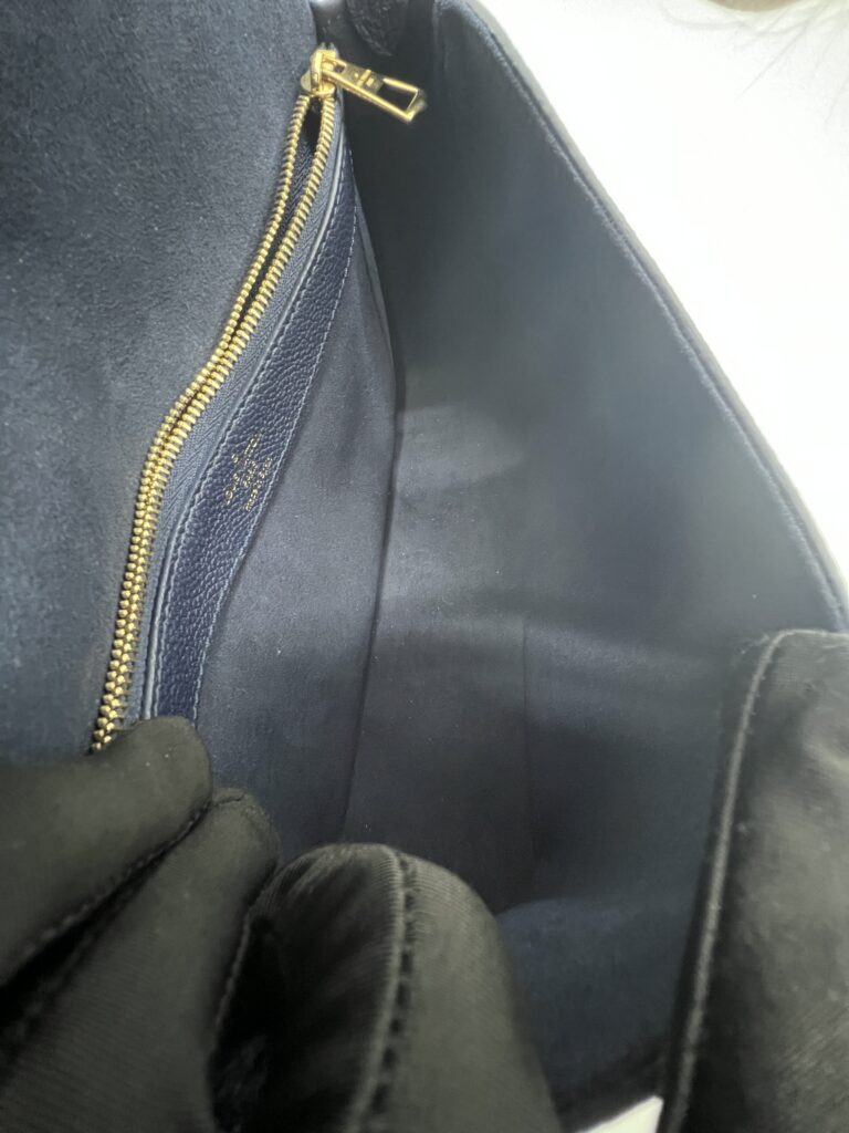 Louis Vuitton Diane PM Monogram Empreinte Navy Creme GHW