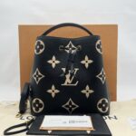 Louis Vuitton Neo Neo MM Monogram Empreinte Giant Noir Beige GHW
