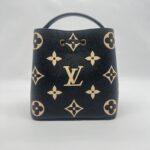 Louis Vuitton Neo Neo MM Monogram Empreinte Giant Noir Beige GHW
