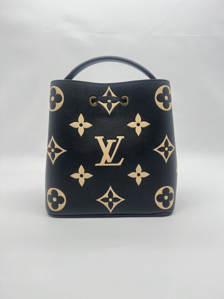 Louis Vuitton Neo Neo MM Monogram Empreinte Giant Noir Beige GHW