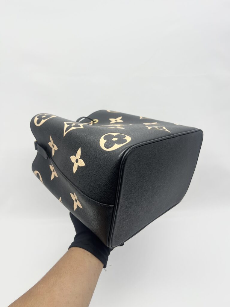 Louis Vuitton Neo Neo MM Monogram Empreinte Giant Noir Beige GHW