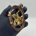 Tracy Mini Chain Crossbody Visetos Cognac