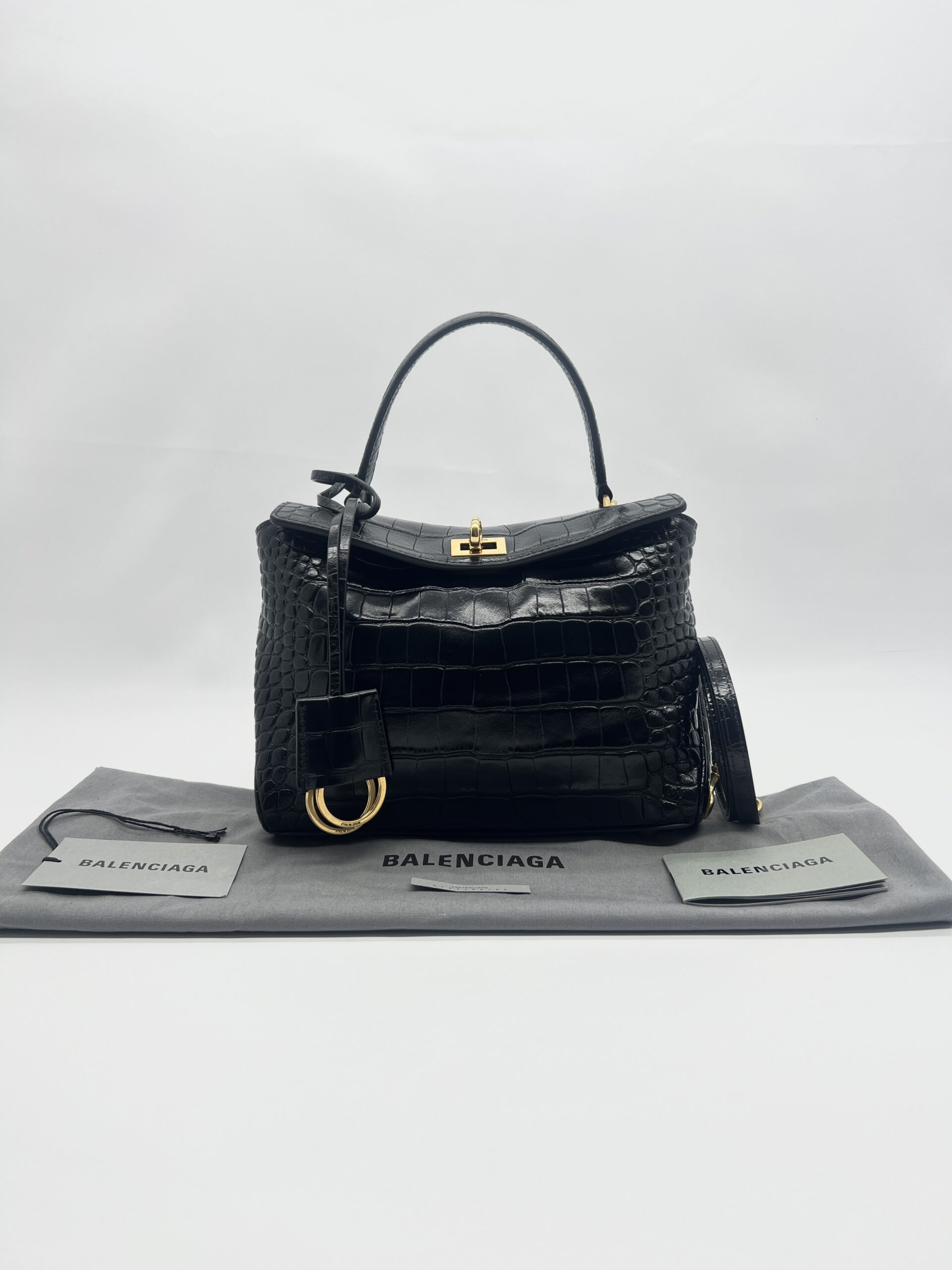 Rodeo Mini Croco Black GHW