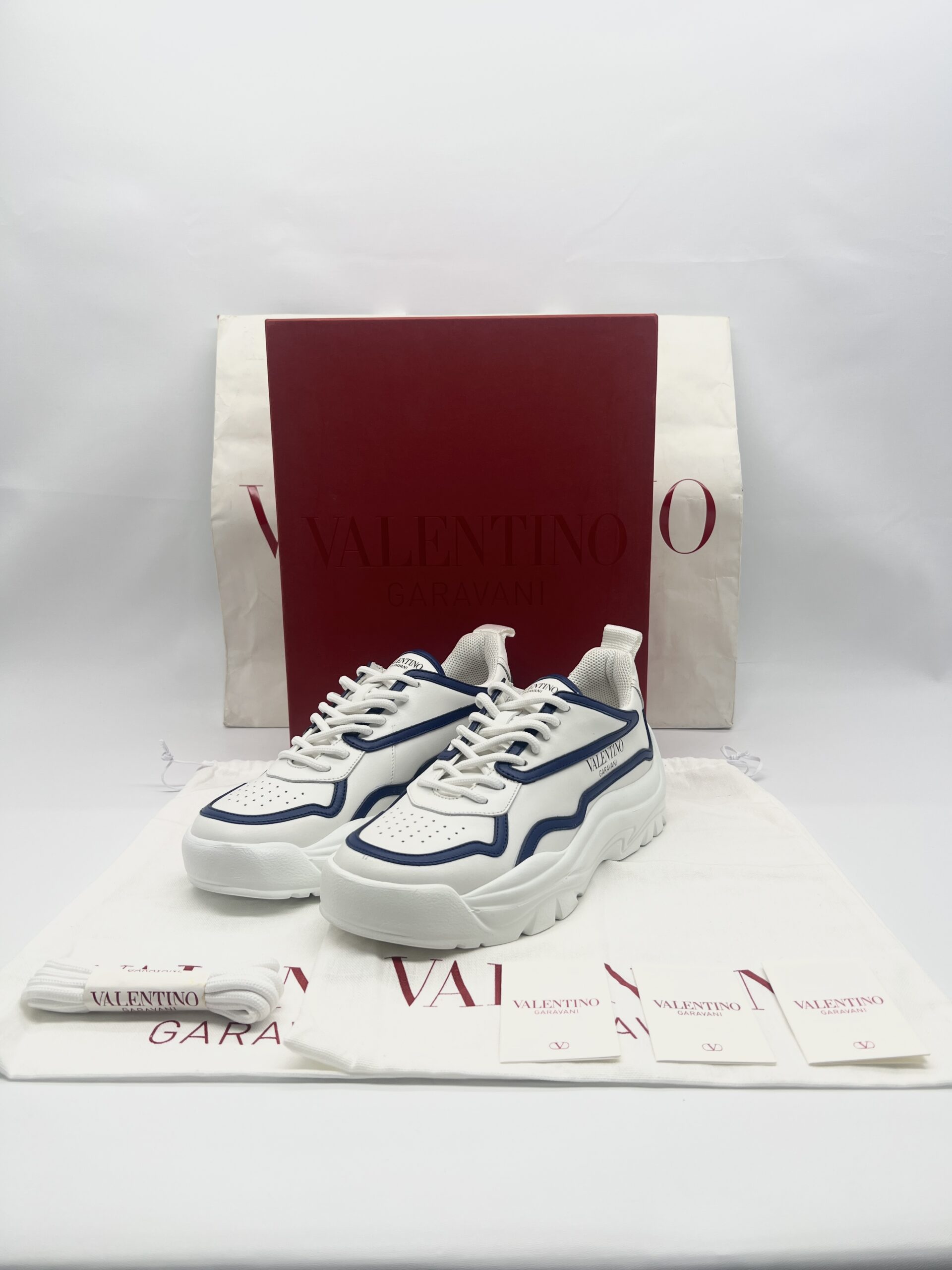 Valentino Gumboy Sneakers White Blue