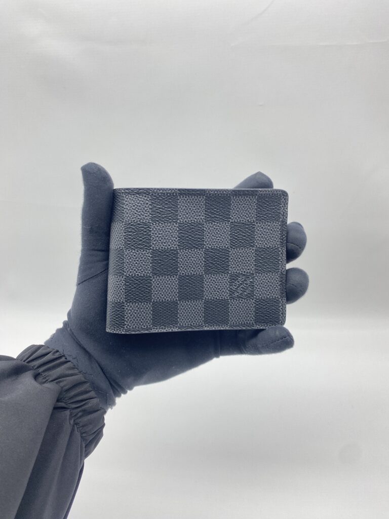 Louis Vuitton Multiple Bi-Fold Wallet Damier Graphite Black