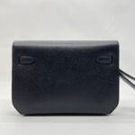 Hermes Kelly Depeches 25 Pouch Togo Noir PHW