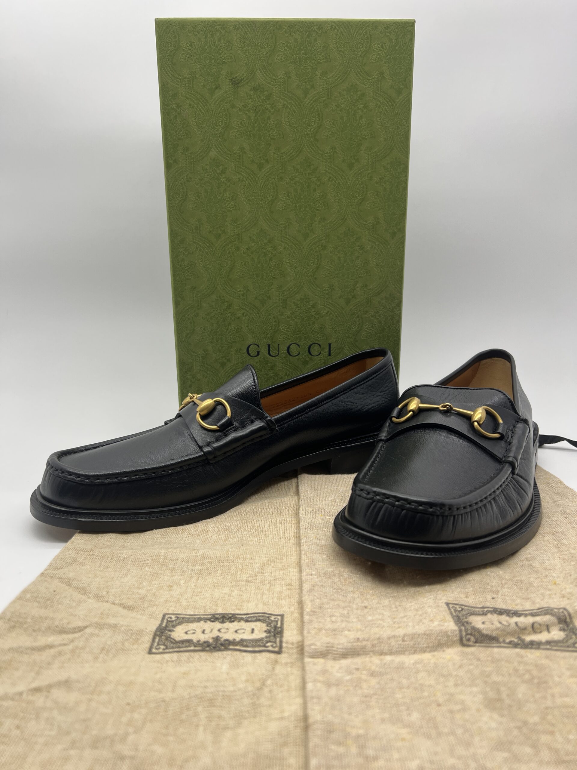 Gucci Mandala Goat Horsebit Black GHW
