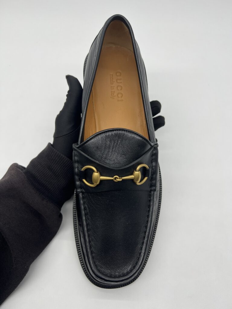 Gucci Mandala Goat Horsebit Black GHW