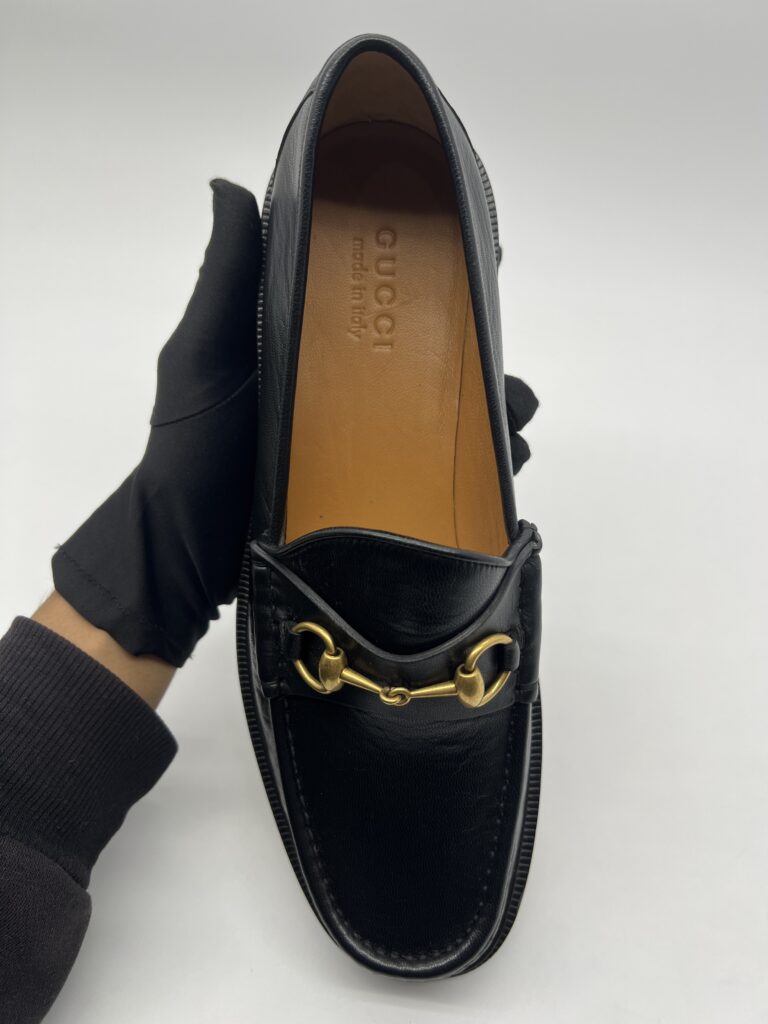 Gucci Mandala Goat Horsebit Black GHW
