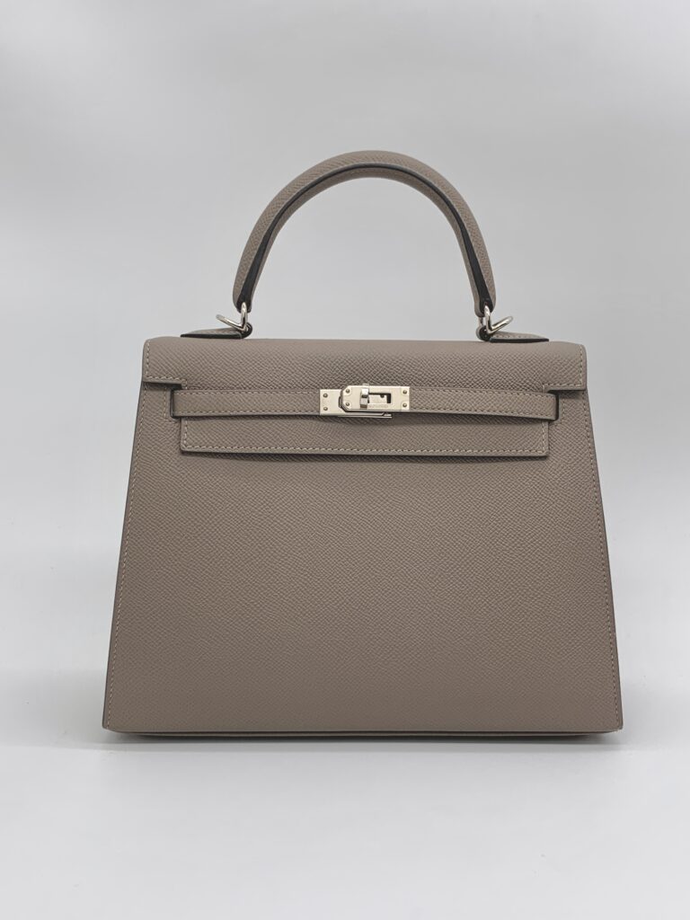 Hermes Kelly 25 Epsom Gris Asphalt PHW