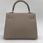 Hermes Kelly 25 Epsom Gris Asphalt PHW