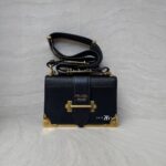 Prada Cahier City Calf Saffiano Nero