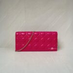 Dior Lady D Long Clutch Pink Fuchsia GHW