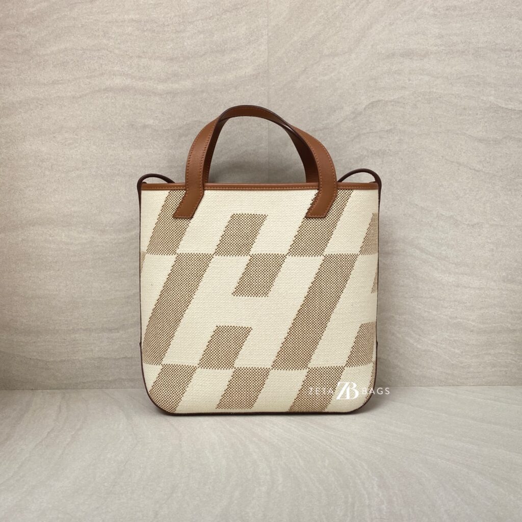 Hermes SAC Cabas H 27 Ecru Naturel Gold