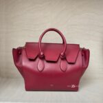 Celine Tie Knot Tote Bag Red GHW