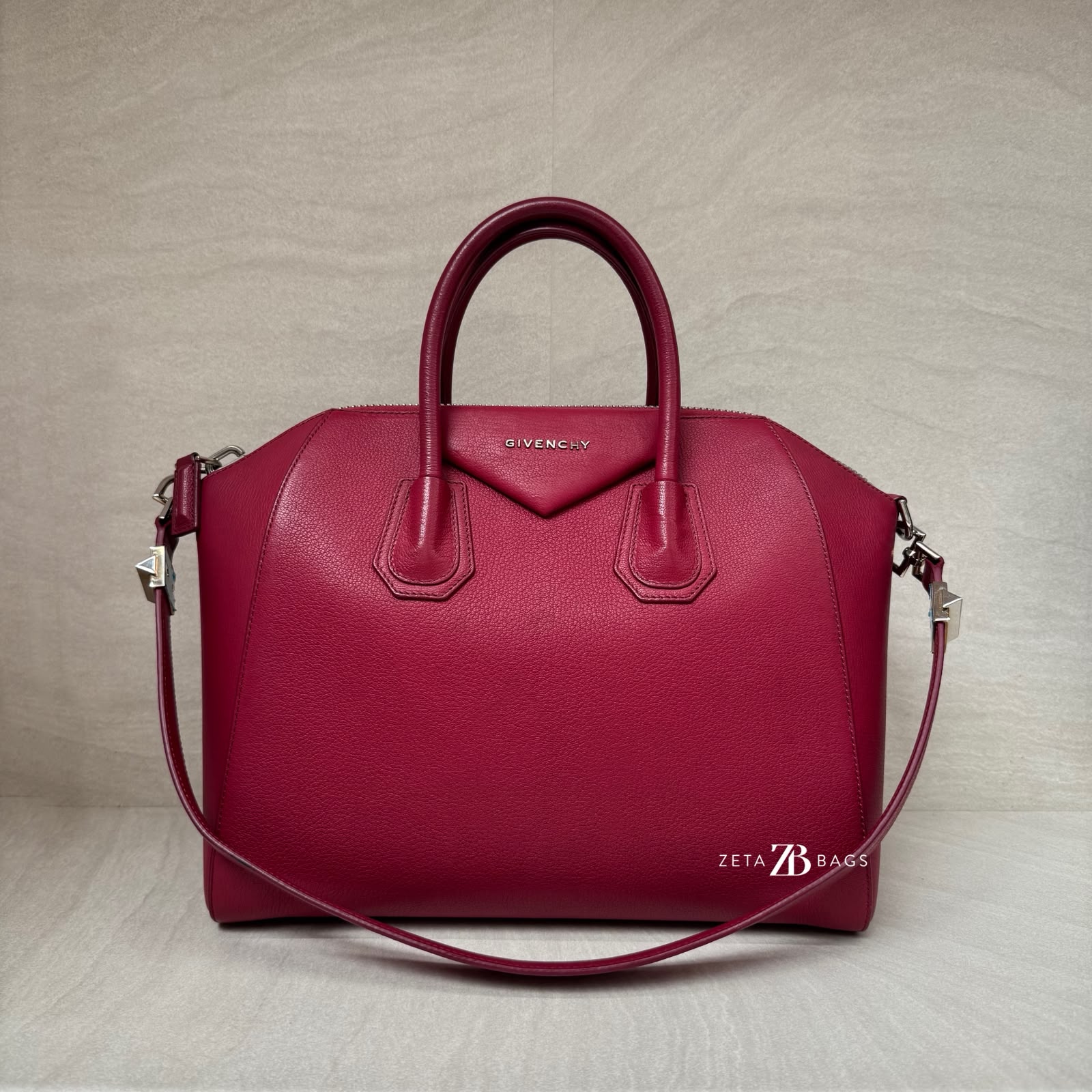 Givenchy Antigona Medium Grained Red SHW