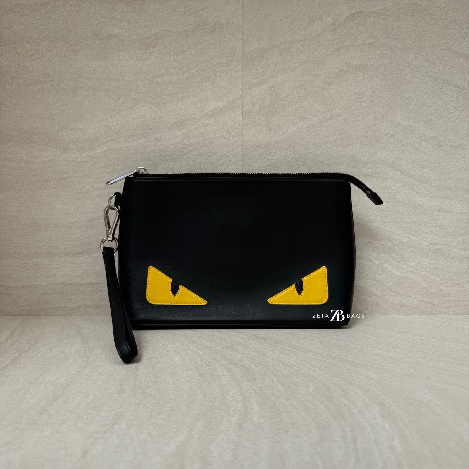 Fendi Monster Eyes Clutch Black