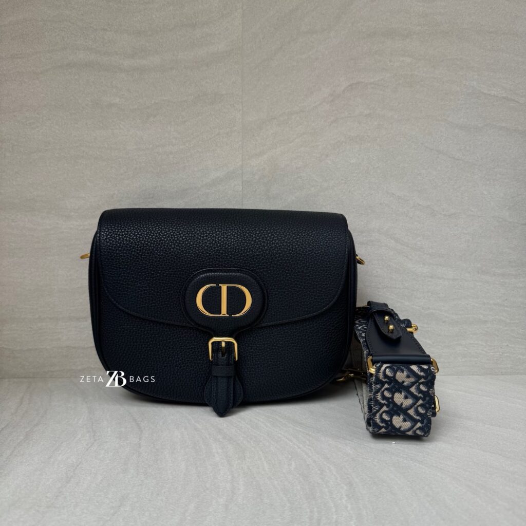 Dior Bobby Large Grained Black GHW