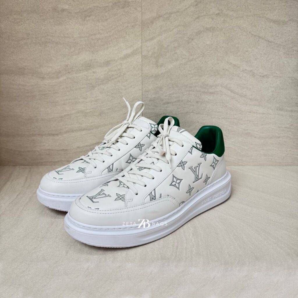 Louis Vuitton Beverly Hills Sneakers Monogram White Green