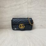 Gucci  Marmont Super Mini Black GHW