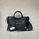 Balenciaga Small City Edge Chevre Black SHW