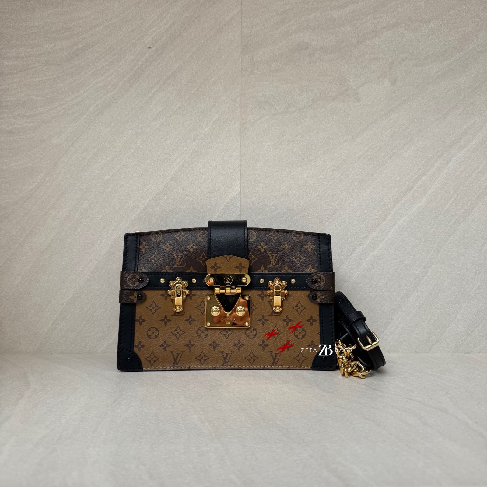 Louis Vuitton Trunk Clutch Monogram Reverse GHW