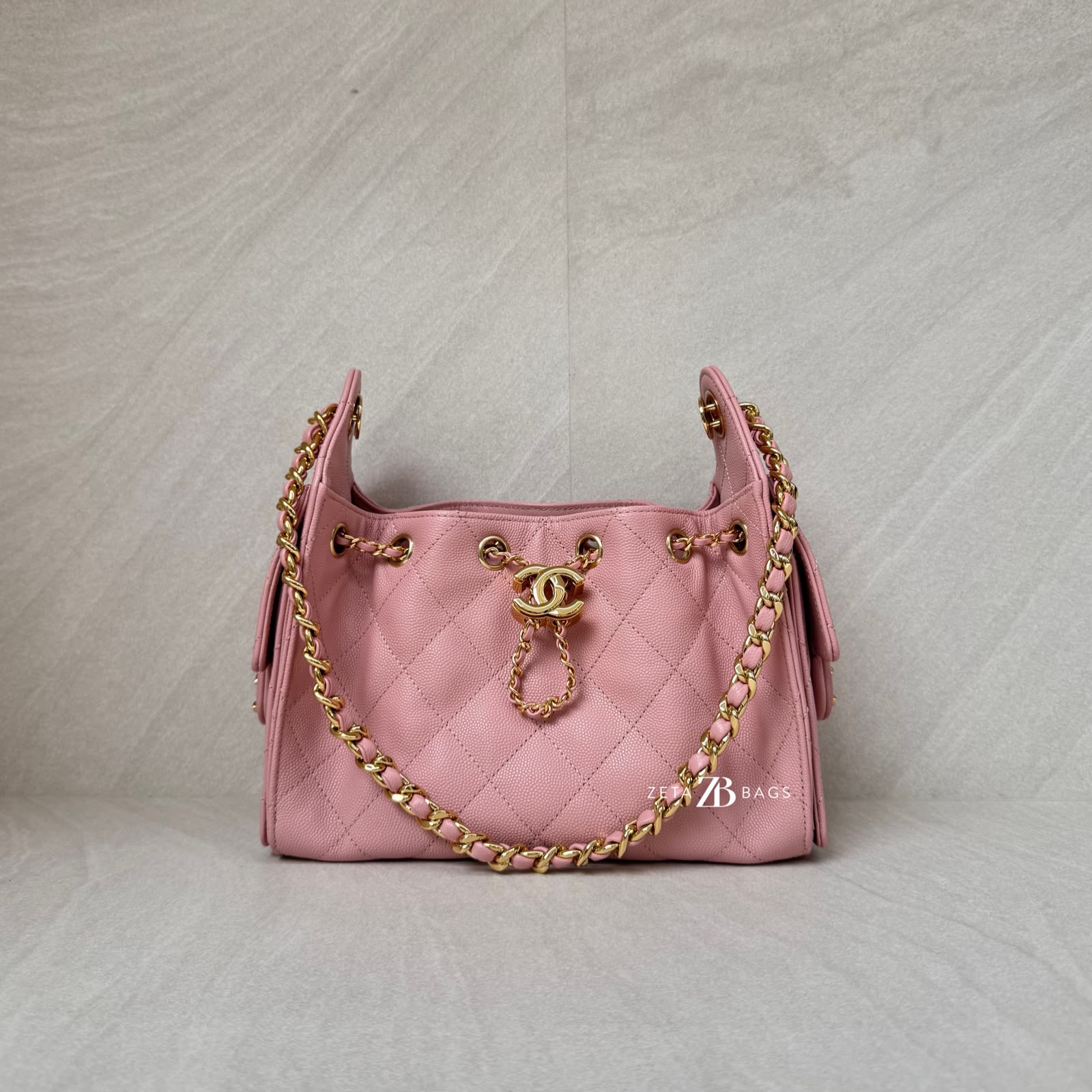 Chanel C25 Mini Caviar Light Pink GHW