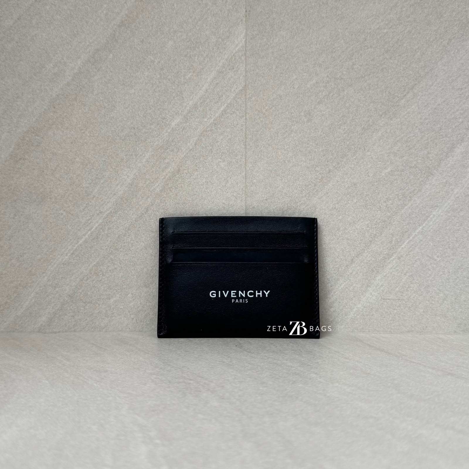 Givenchy Card Holder Black Logo White