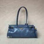 Prada Bonnie Medium In Pelle Soft Lux Avio GHW