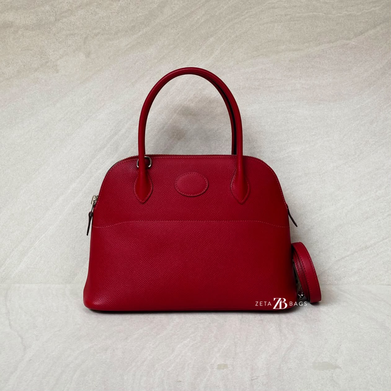 Hermes Bolide 27 Epsom Rouge Grenat PHW