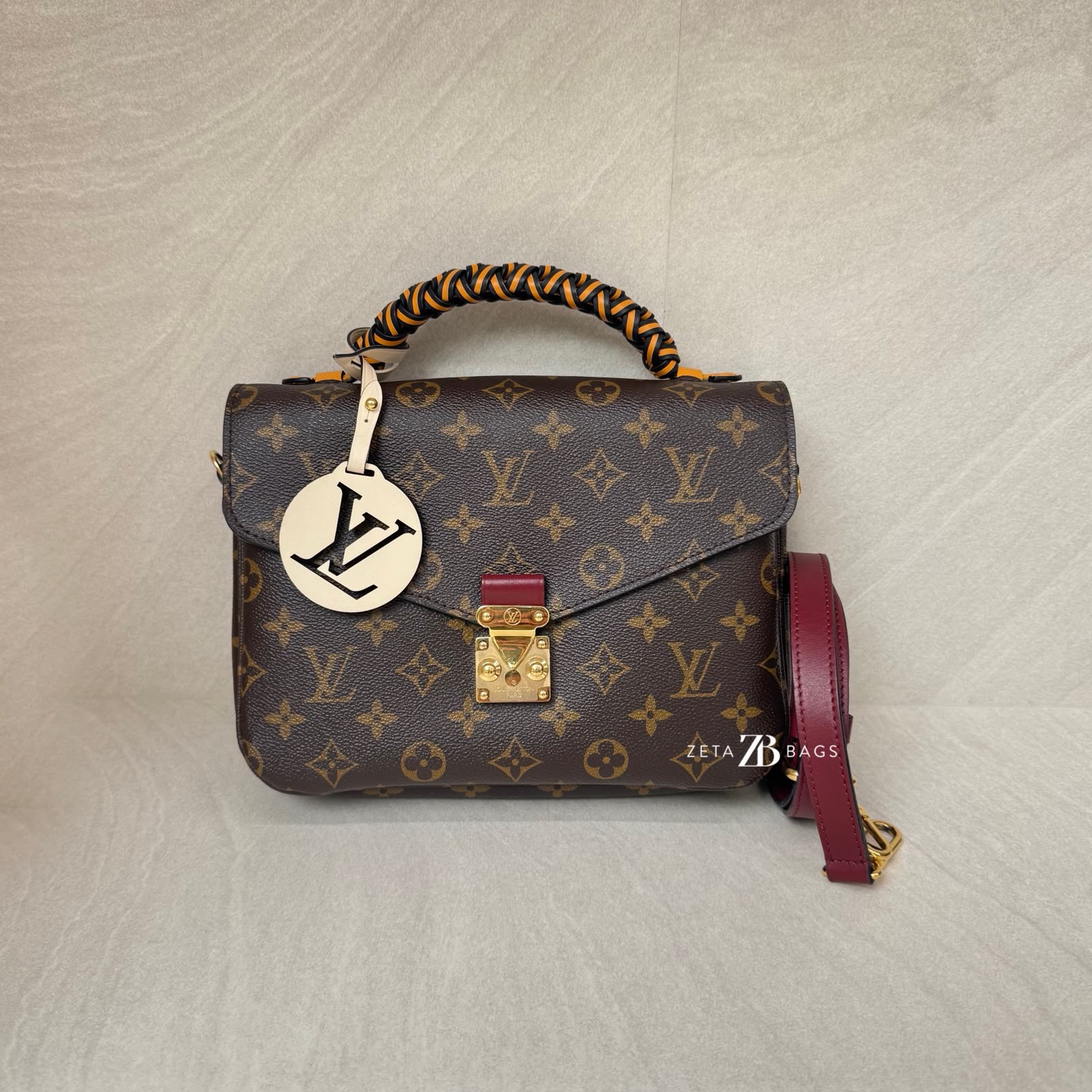Louis Vuitton Metis MM Monogram Braided Saffran GHW