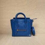 Celine Nano Luggage Blue Electric GHW