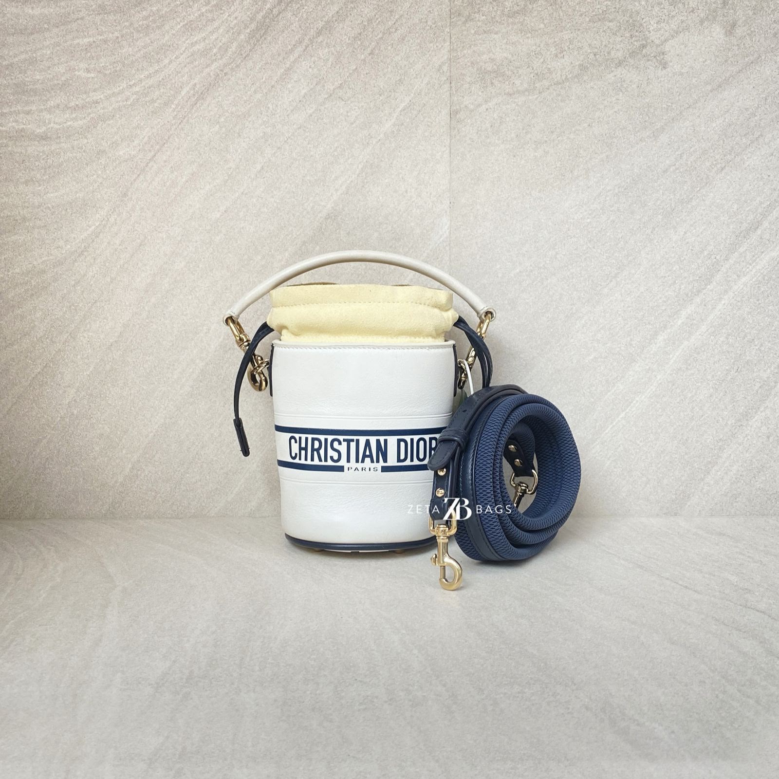 Dior Vibe Bucket White Blue